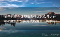 柚子影视在线观看为什么这么多人在用深度解析：实用技巧清单（新手向）