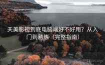 天美影视到底电脑端好不好用？从入门到熟练（完整指南）