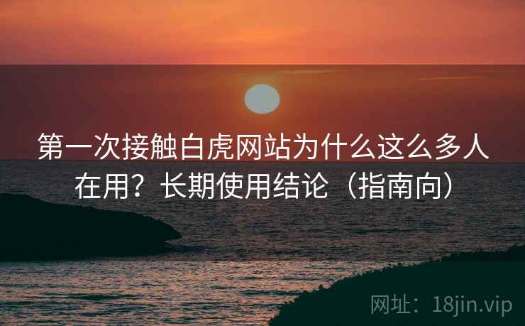 第一次接触白虎网站为什么这么多人在用?长期使用结论(指南向) 第2张 第一次接触白虎网站为什么这么多人在用?长期使用结论(指南向) 第2张