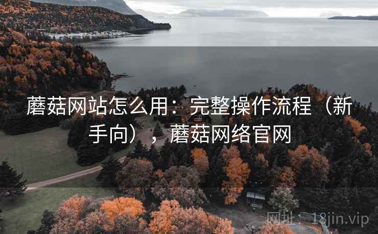 蘑菇网站怎么用：完整操作流程（新手向），蘑菇网络官网  第2张