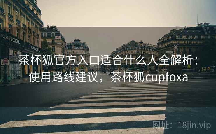 茶杯狐官方入口适合什么人全解析：使用路线建议，茶杯狐cupfoxa  第2张